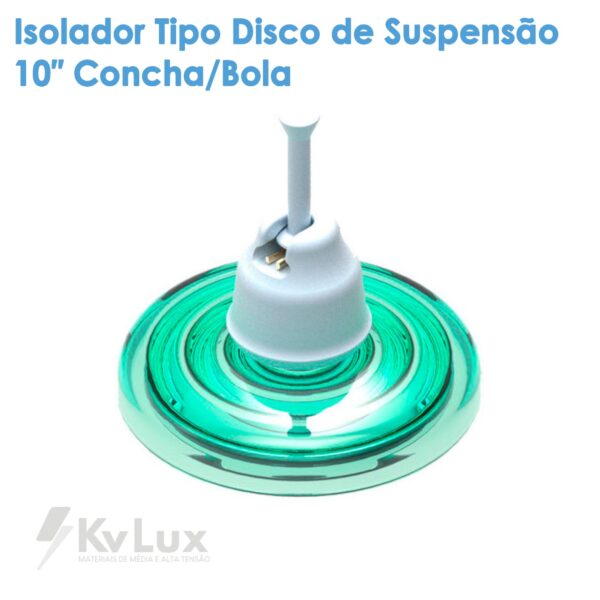 Isolador Disco Suspensão de Vidro