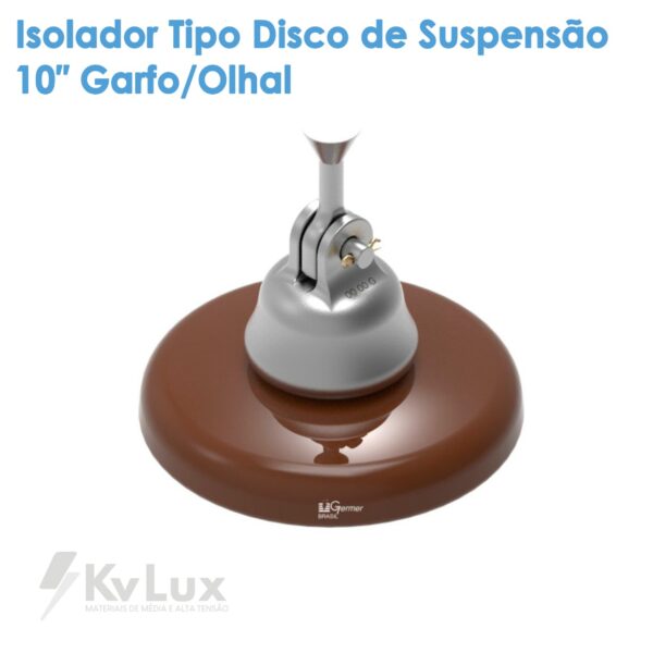 Isolador Disco Suspensão de Vidro