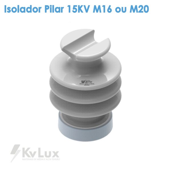 Isolador Pilar 15KV M16 ou M20