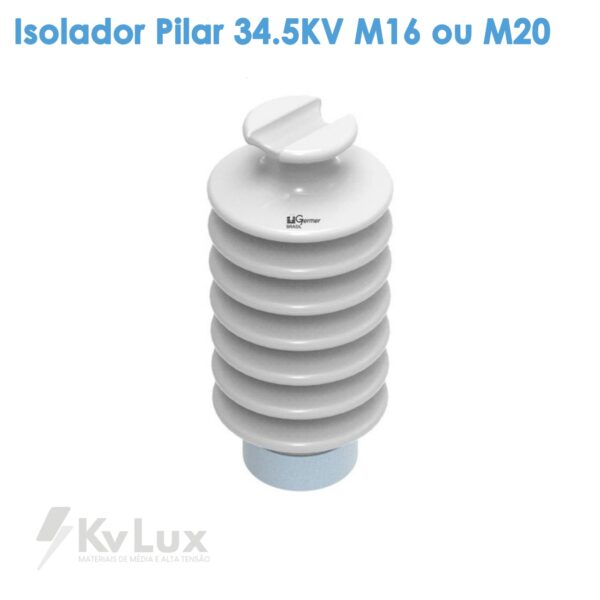 Isolador Pilar 34.5KV M16 ou M20