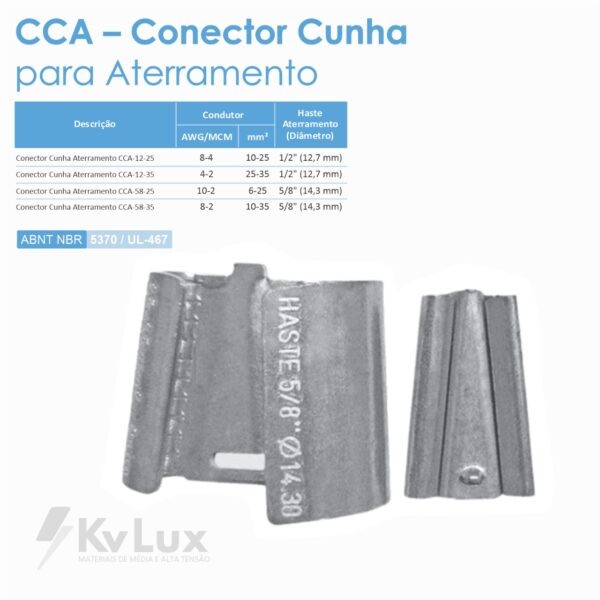 CCA - Conector Cunha para Aterramento