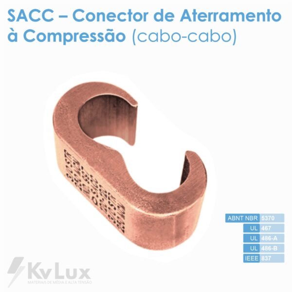 SACC - Conector de Aterramento à Compressão (cabo-cabo)