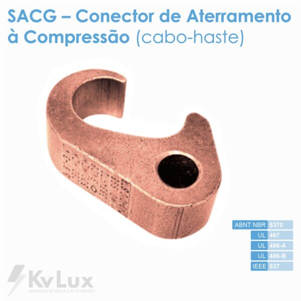 SACG - Conector de Aterramento à Compressão (cabo-haste)
