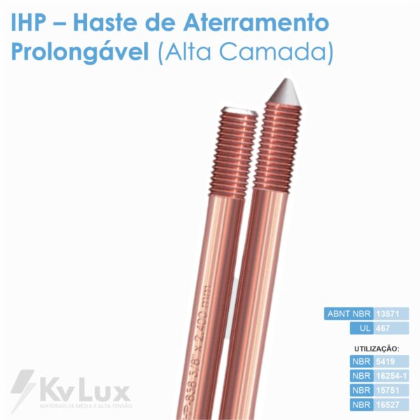 IHP - Haste de Aterramento Prolongável (Alta Camada)
