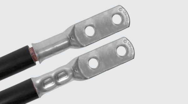 TF-2L - Terminal de Cobre para Condutores Flexíveis (dois furos / barril longo) - Imagem 2