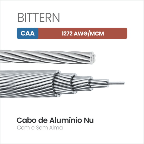 Cabo de Alumínio CAA 1272 AWG/MCM BITTERN