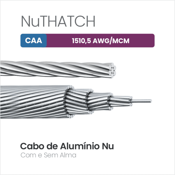 Cabo de Alumínio CAA 1510,5 AWG/MCM NuTHATCH