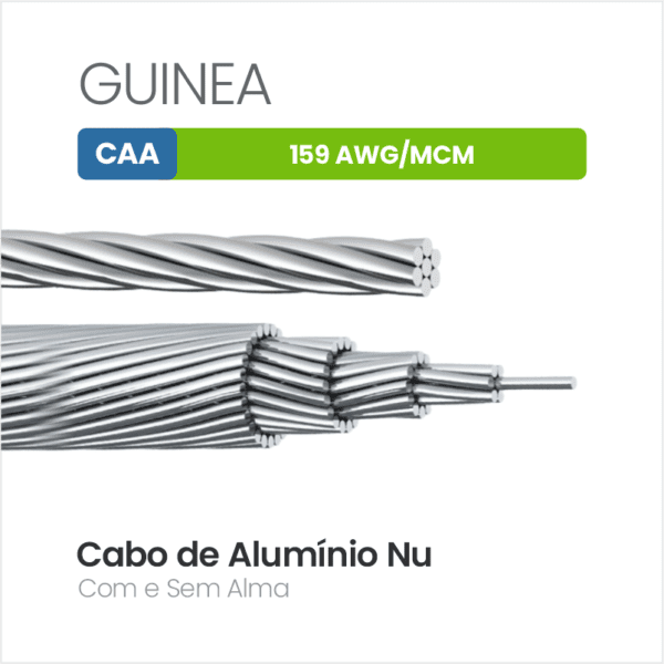 Cabo de Alumínio CAA 159 AWG/MCM GUINEA