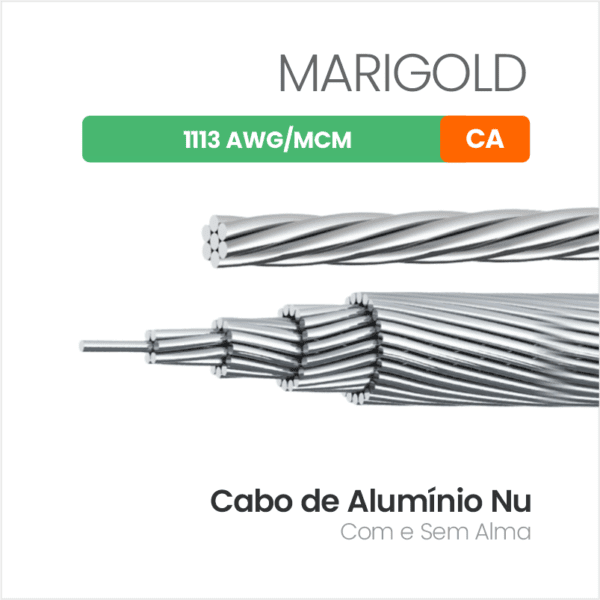 Cabo de Alumínio Nu CA 1113 AWG/MCM MARIGOLD