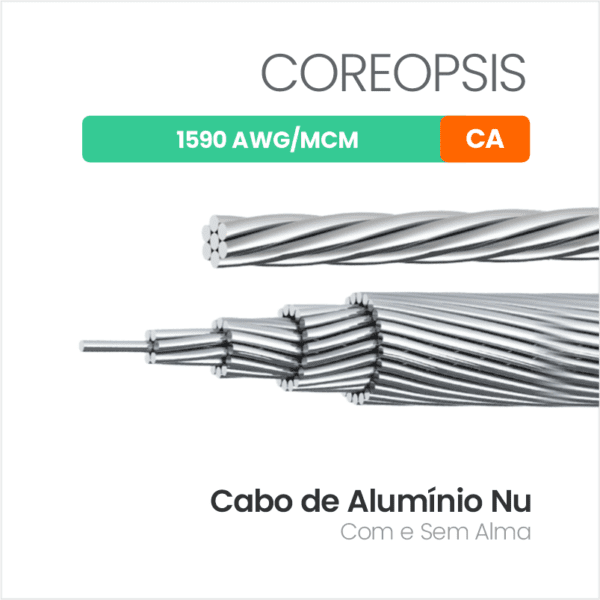 Cabo de Alumínio Nu CA 1590 AWG/MCM COREOPSIS