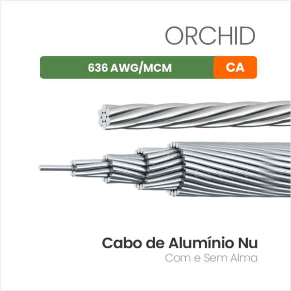 Cabo de Alumínio Nu CA 636 AWG/MCM ORCHID