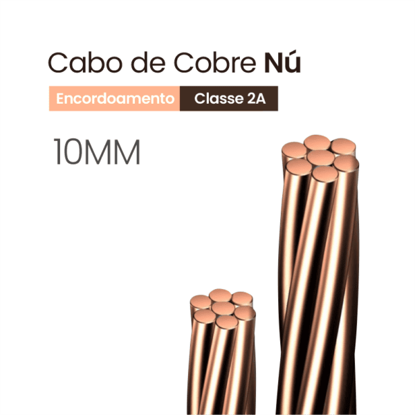 Cabo de Cobre Nú 10MM