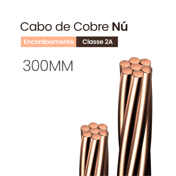 Cabo de Cobre Nú 300MM