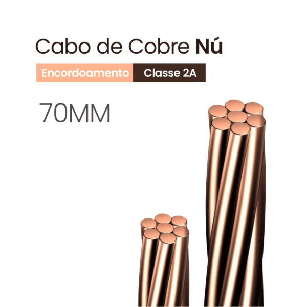 Cabo de Cobre Nú Classe 2 A - 70MM