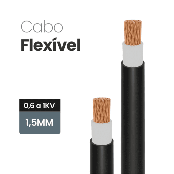 Cabo Flexível 0,6 a 1KV 1,5MM