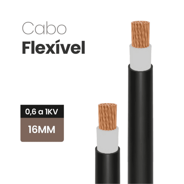 Cabo Flexível 0,6 a 1KV 16MM
