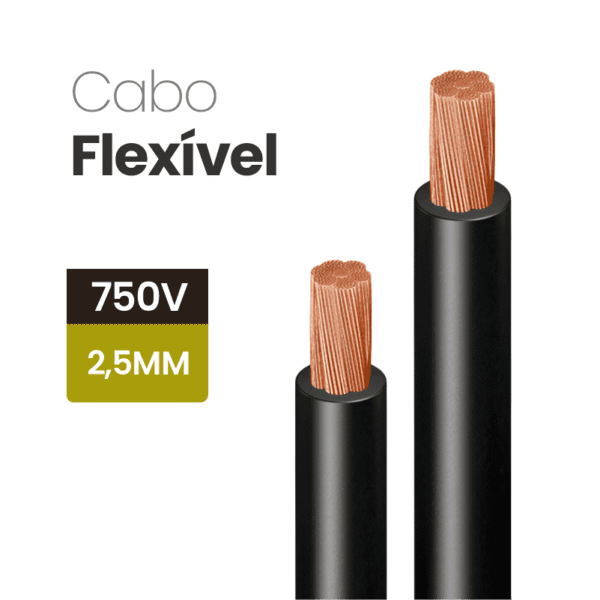 Cabo Flexível 750V 2,5MM