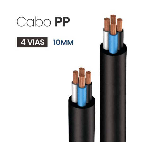 Cabo PP 4 Vias 10MM
