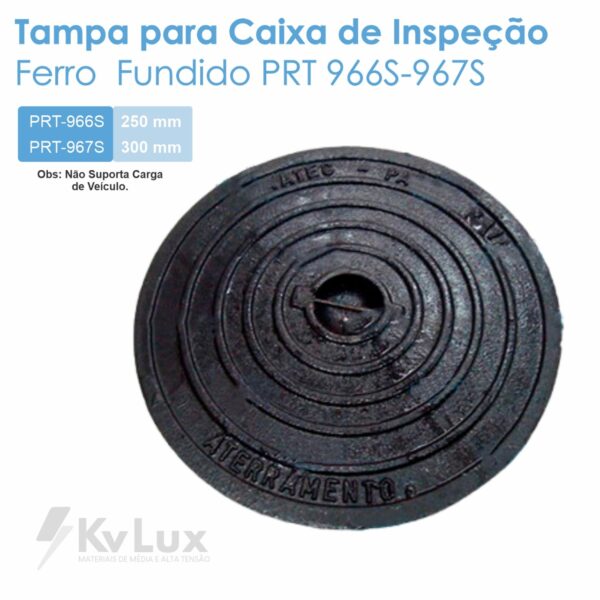 Tampa p/ Caixa de Inspeção Ferro Fundido PRT 966S-967S