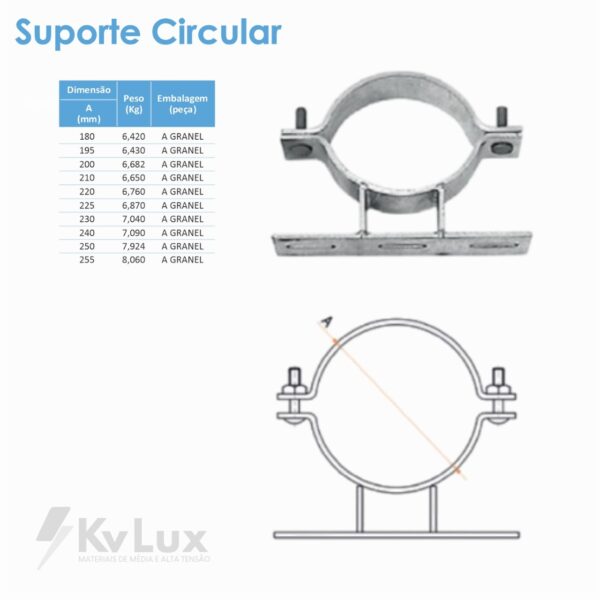 Suporte Para Transformador Circular Simples