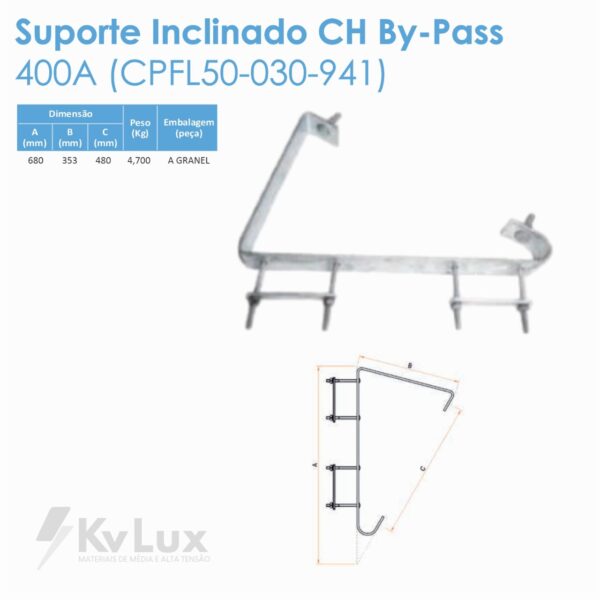 Suporte Inclinado CH By-Pass 400A