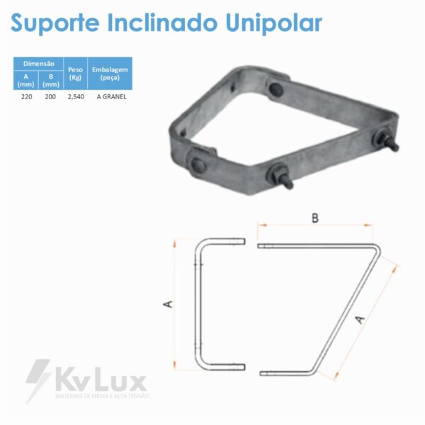 Suporte Inclinado Unipolar