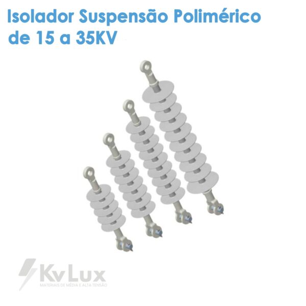 Isolador Suspensão Polimérico de 15 a 35KV